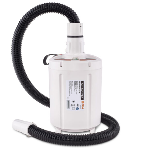 The SPH Medical Air Supply is a Blower that inflates the SPH Medical Air Transfer and Positioning Mattress