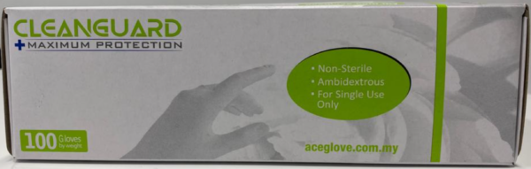 SPH Medical Nitrile Gloves Side of Box