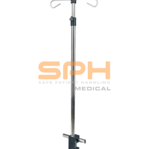 The SPH Medical Universal IV Pole attaches to RoWalker and stretchers, wheelchairs and more.