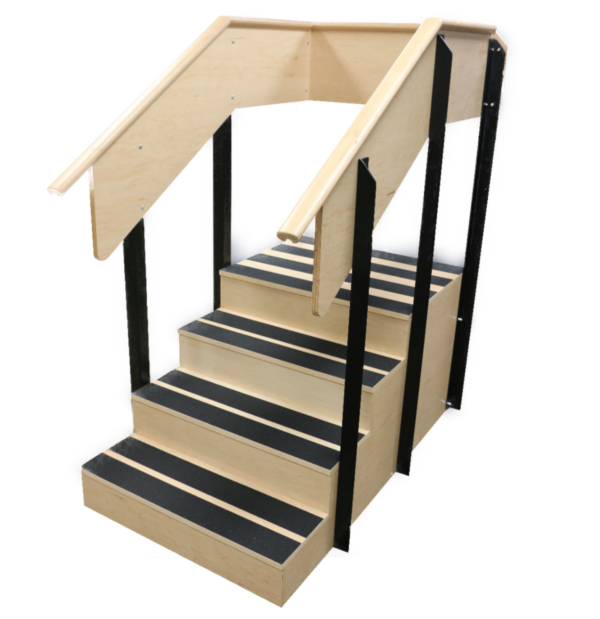 SPH Medical Straight Staircases for Rehab available in Maple and Laminate Finishes