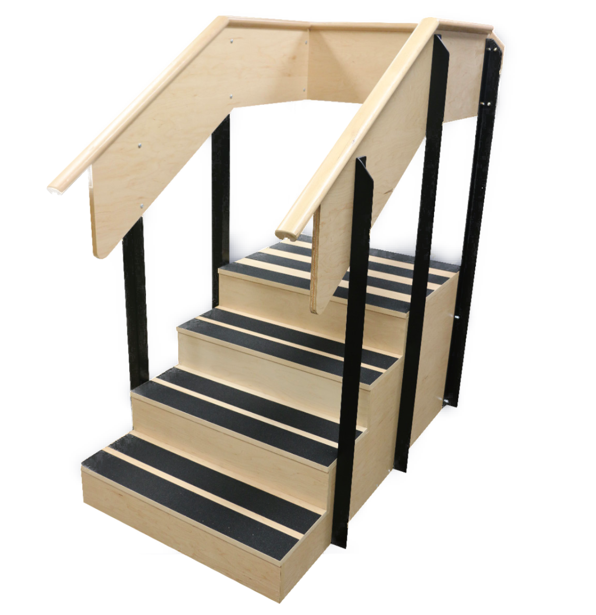 SPH Medical Straight Staircases for Rehab available in Maple and Laminate Finishes