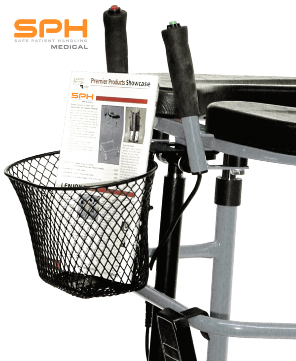 SPH Medical EVA Platform Walker optional Basket and Hand Grip Controls