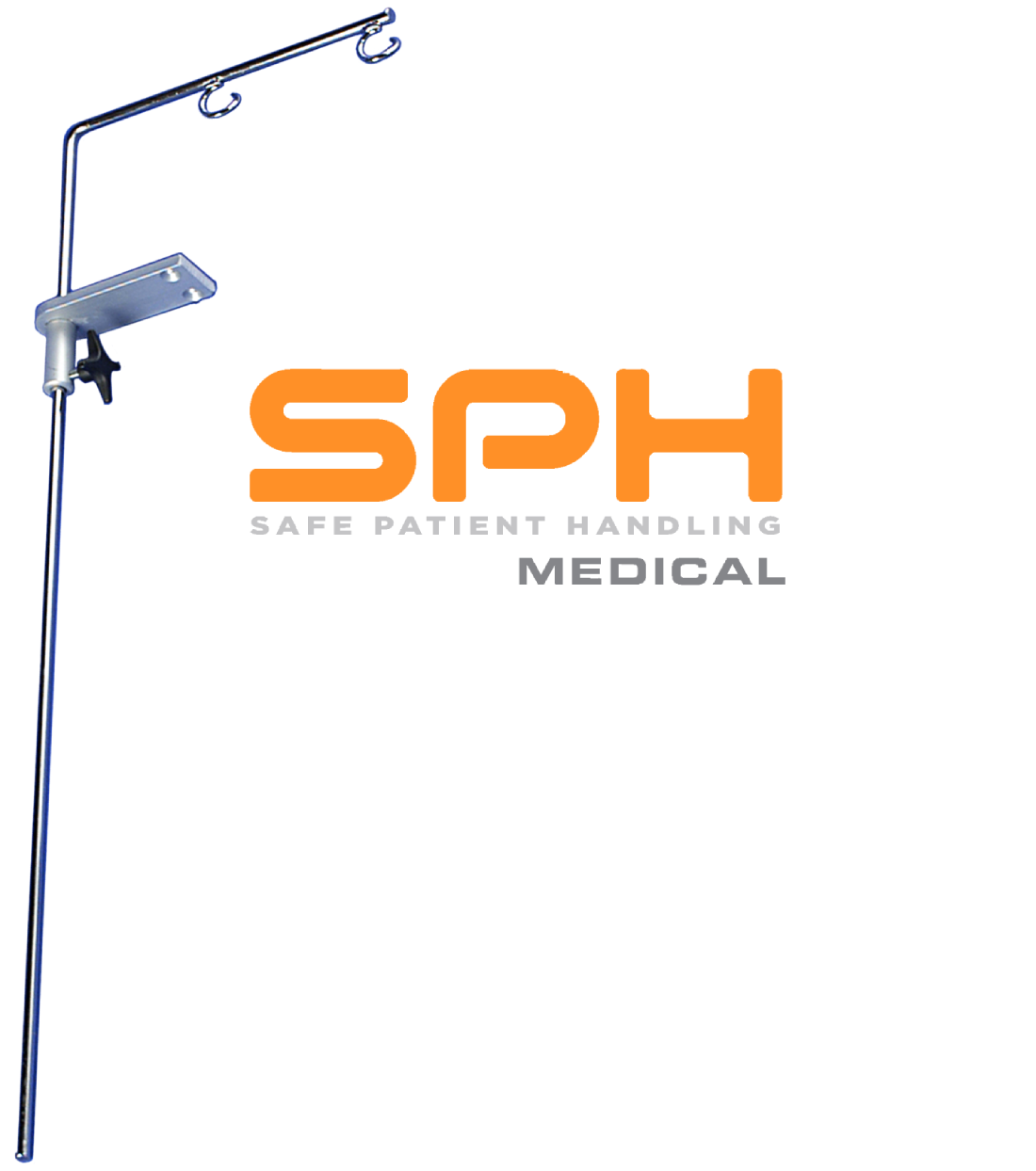 IV Pole Holder for the SPH Medical EVA Platform Walker