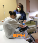 The Epidural Chair is used for Epidurals Spinal Blocks Thoracentesis and more