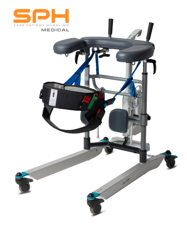 The SPH Medical Rise & Go Platform Walker offers a unique walking harness as well as IV Pole and Oxygen Tank Holder