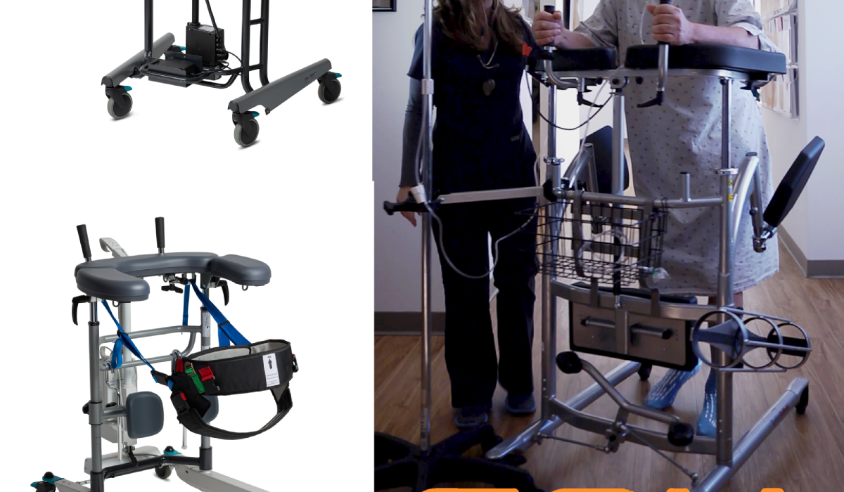 RoWalker and Platform Walkers XL Walker and Rise and Go support Early Mobility