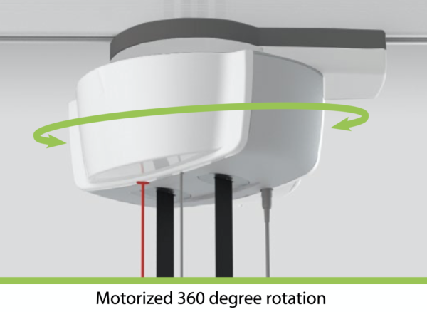 HC Bariatric ceiling lift includes 360 degree rotation capability