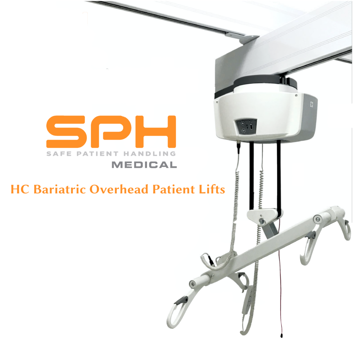 HC Bariatric Overhead Lifts 800 1000 and 1200 lb capacity options with Tilt capability