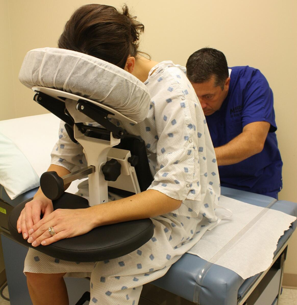 The Epidural Chair improves patient satisfaction and staff safety