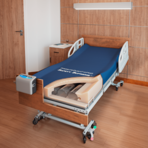 SPH Medicals premier pressure relieving mattress with safety bolsters