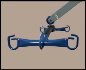 F600B Patient lift slingbar with 6 points