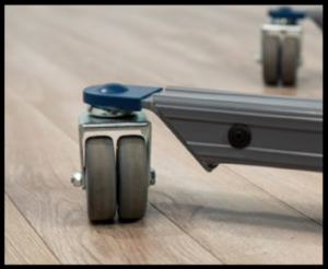 F600B Patient lift rugged front casters