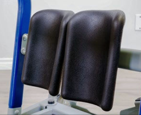 The shin pads are contoured for a secure transfer