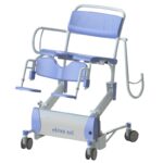 Folding armrests allow easy transfers when using the Elexo XXL