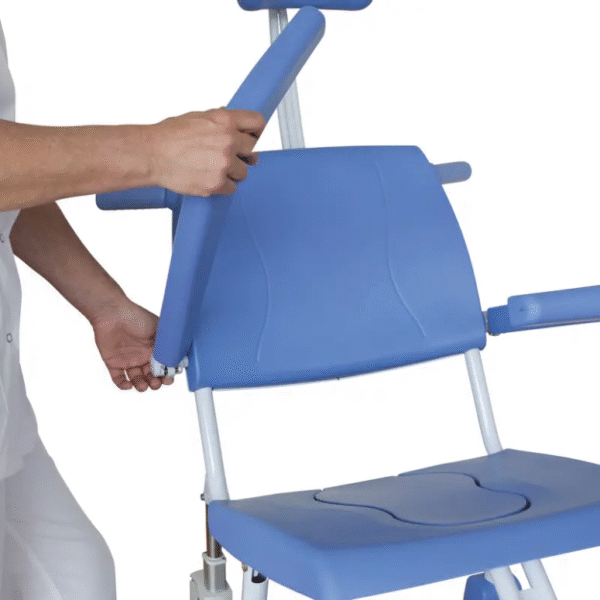 Reflex Adjustable Shower Toilet Chair padded armrests