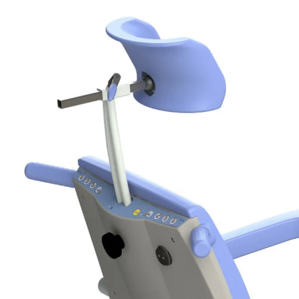 Reflex Adjustable Shower Toilet Chair has an adjustable headrest