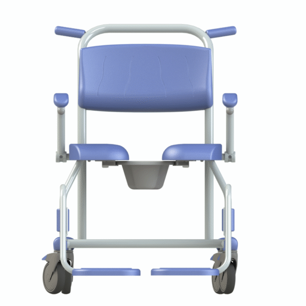 The Tango XL Shower Toilet Chair from the front