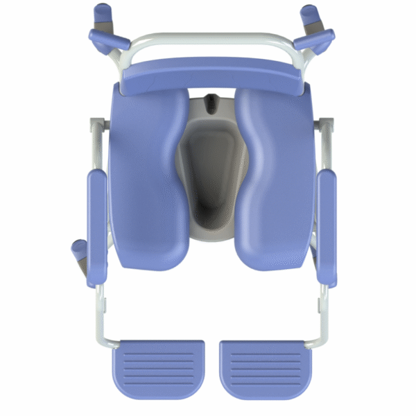 The Tango XL Shower Toilet Chair from above