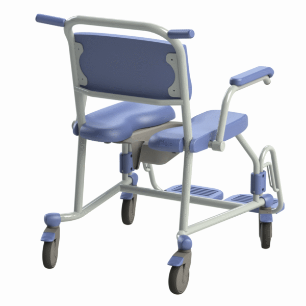 The Tango XL Shower Toilet Chair from the rear
