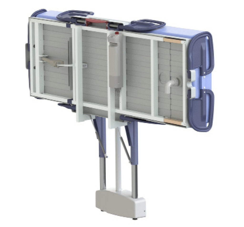 Folded view of Sirocco Shower Stretcher