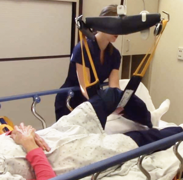 MedCare LimbSling is used for hygiene tasks