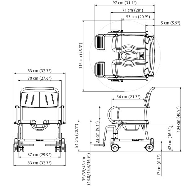 Tango XXL measurements 2026